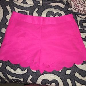 Pink Express Scalloped Shorts